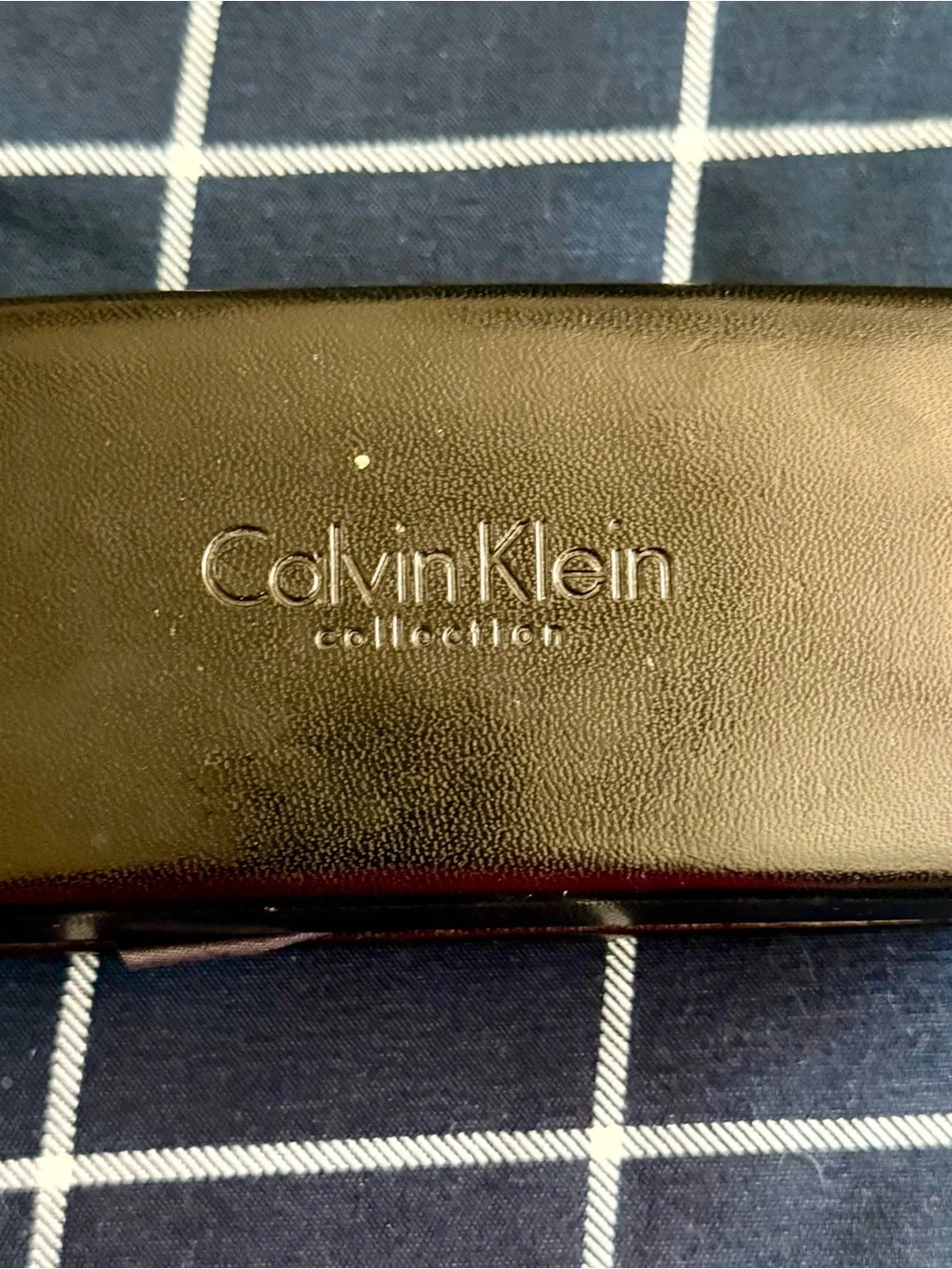 Calvin Klein gold frame brown lens women's sunglasses